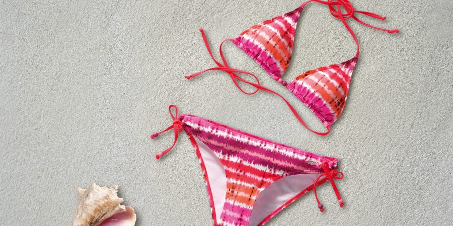 maillot de bain bikini rose